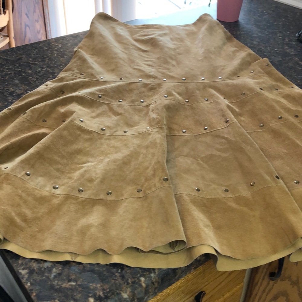 Chico’s Suede and leather skirts